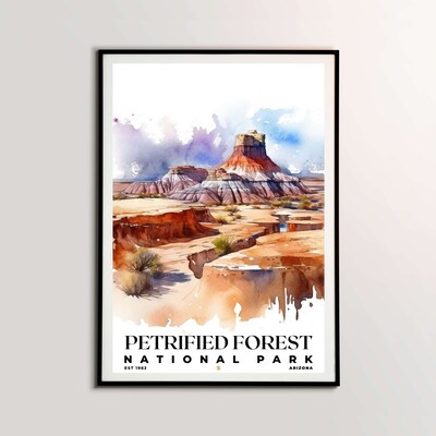 Petrified Forest National Park Poster, Travel Art, Office Poster, Home Decor | S4 - image1